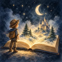 Watercolor illustration style preview from Create Story